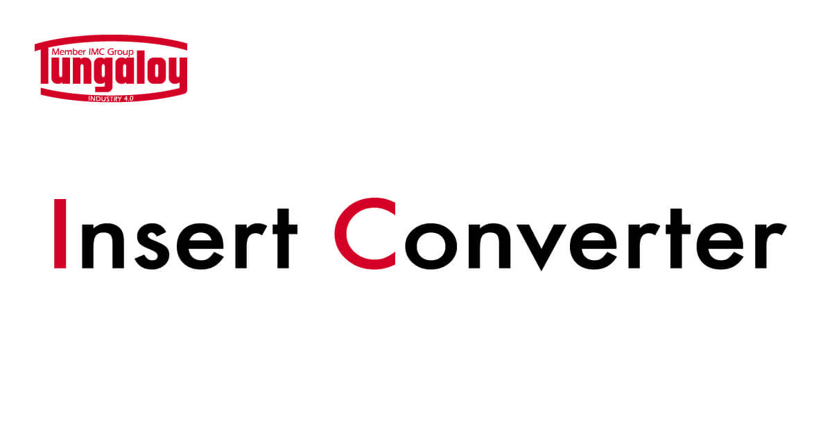 Insert Converter Tungaloy Corporation